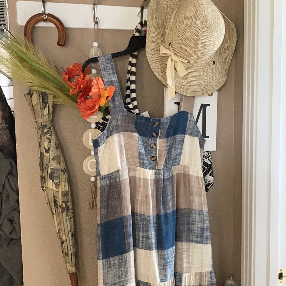 NWT Easel plaid summer dress